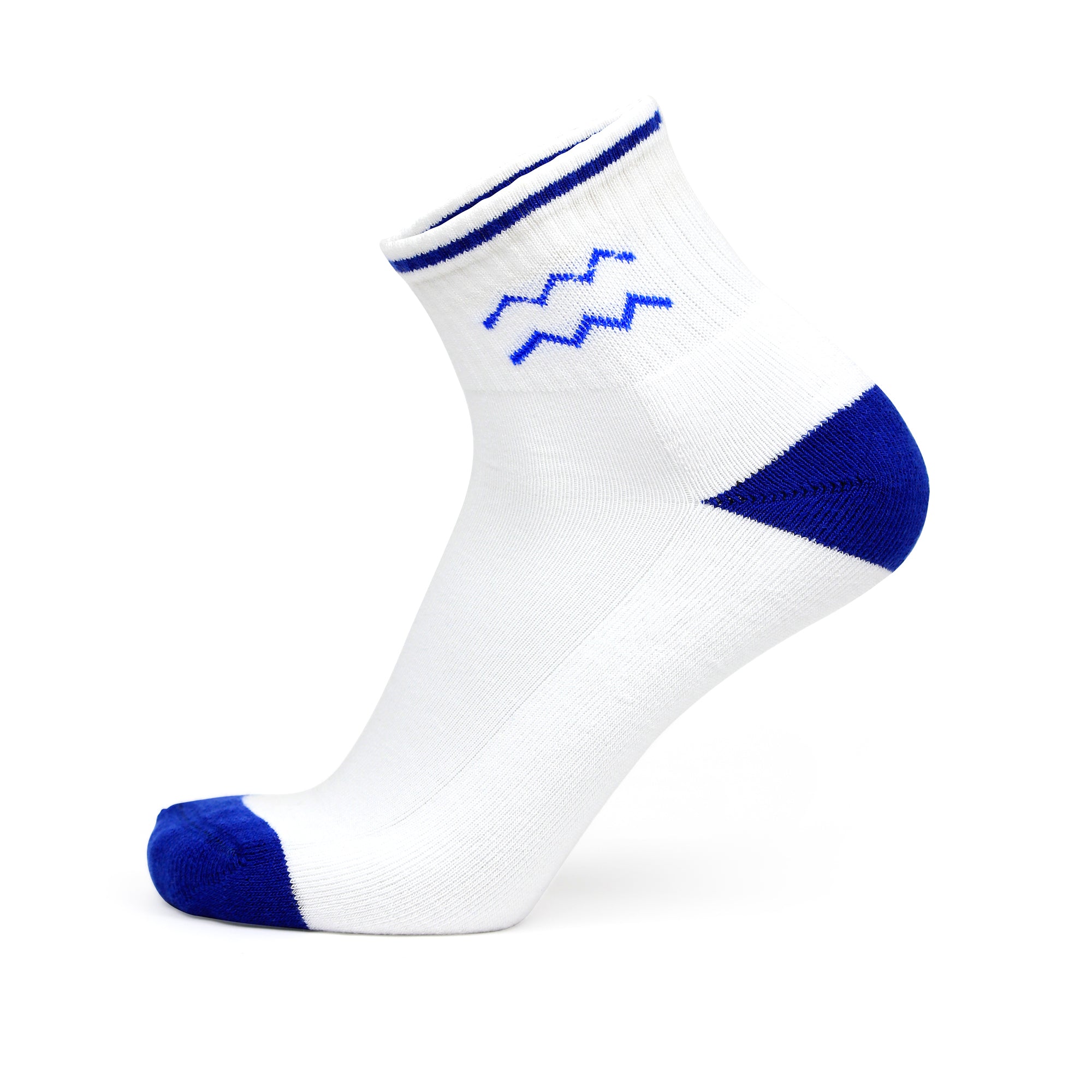 Design Aquarius Ankle Socks-White Base Pack of 3