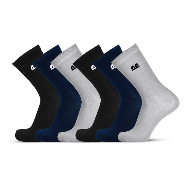 Bamboo Crew Multi Color Socks - I (6 Pair)
