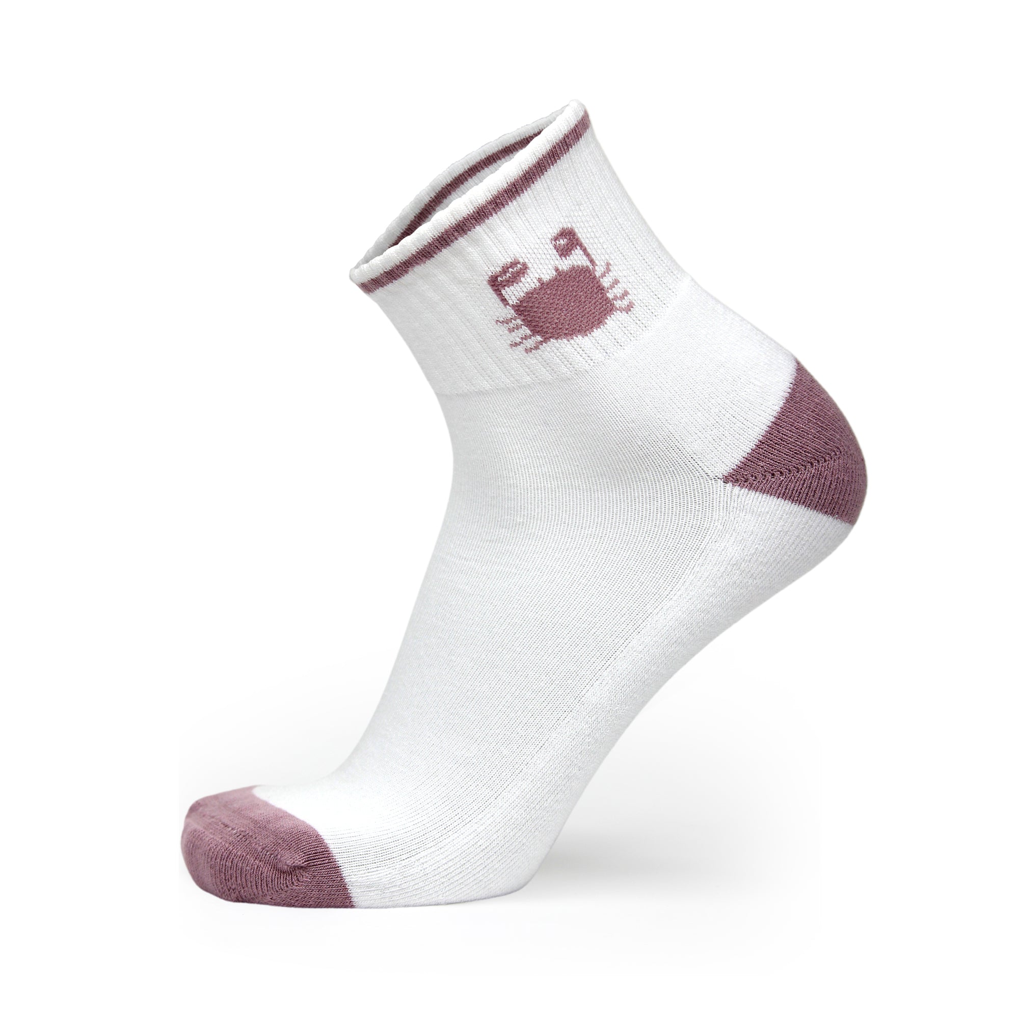Design Cancer Ankle Socks-White Base Pack of 3