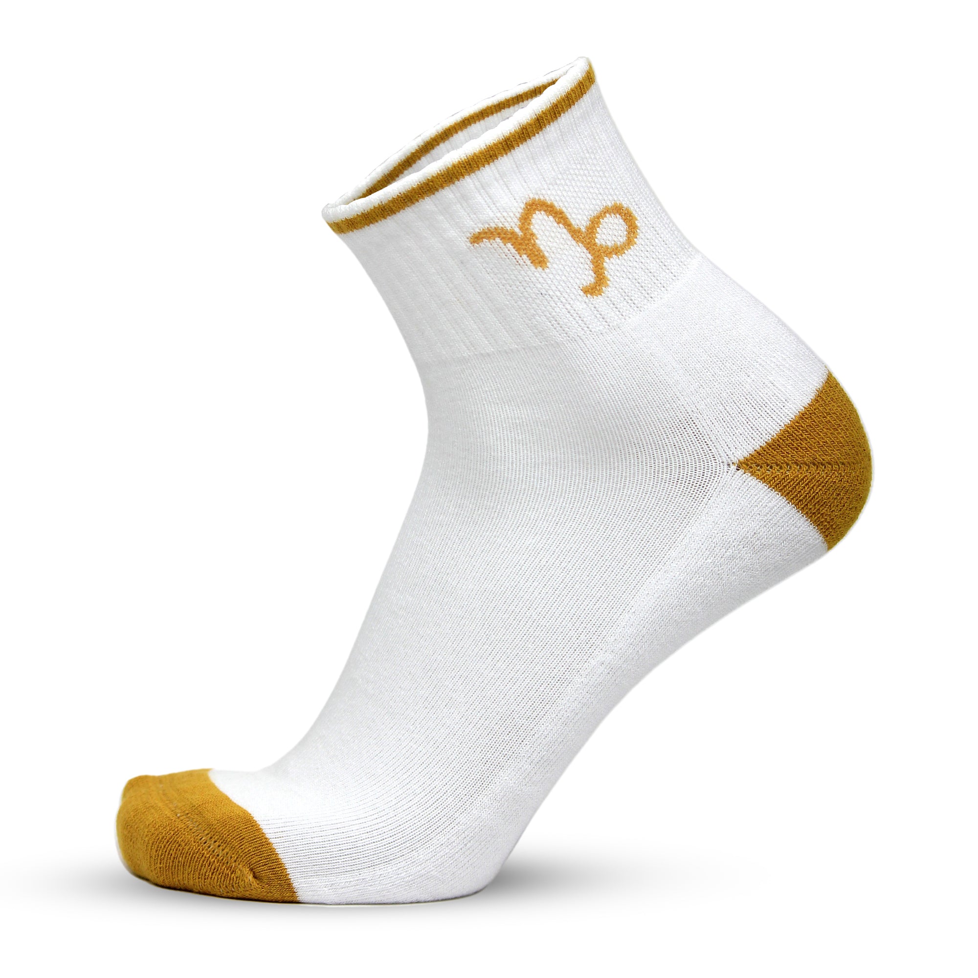 Design Capricorn Ankle Socks-White Base Pack of 3
