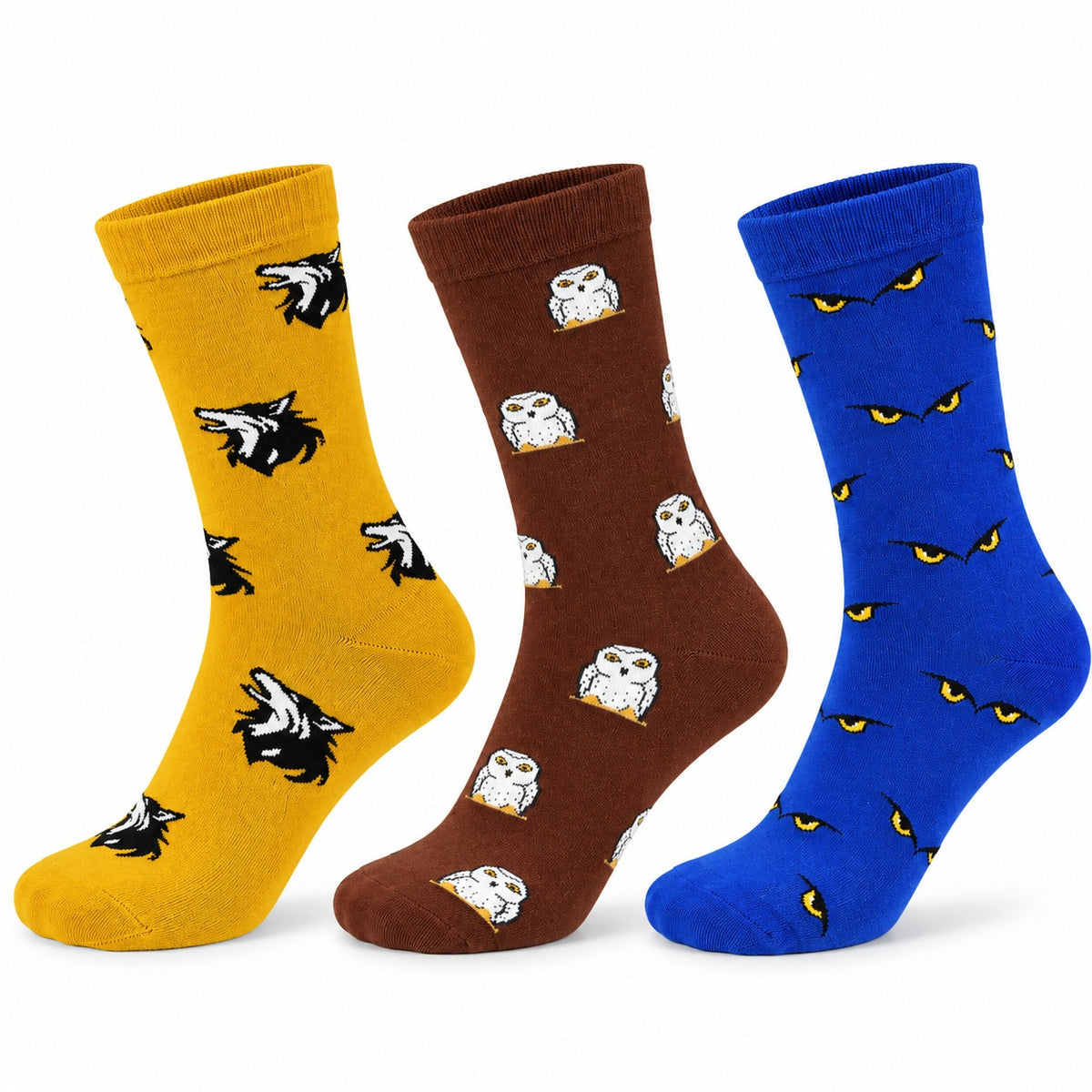 Hide & Howl Pack Of 3-Crew Socks