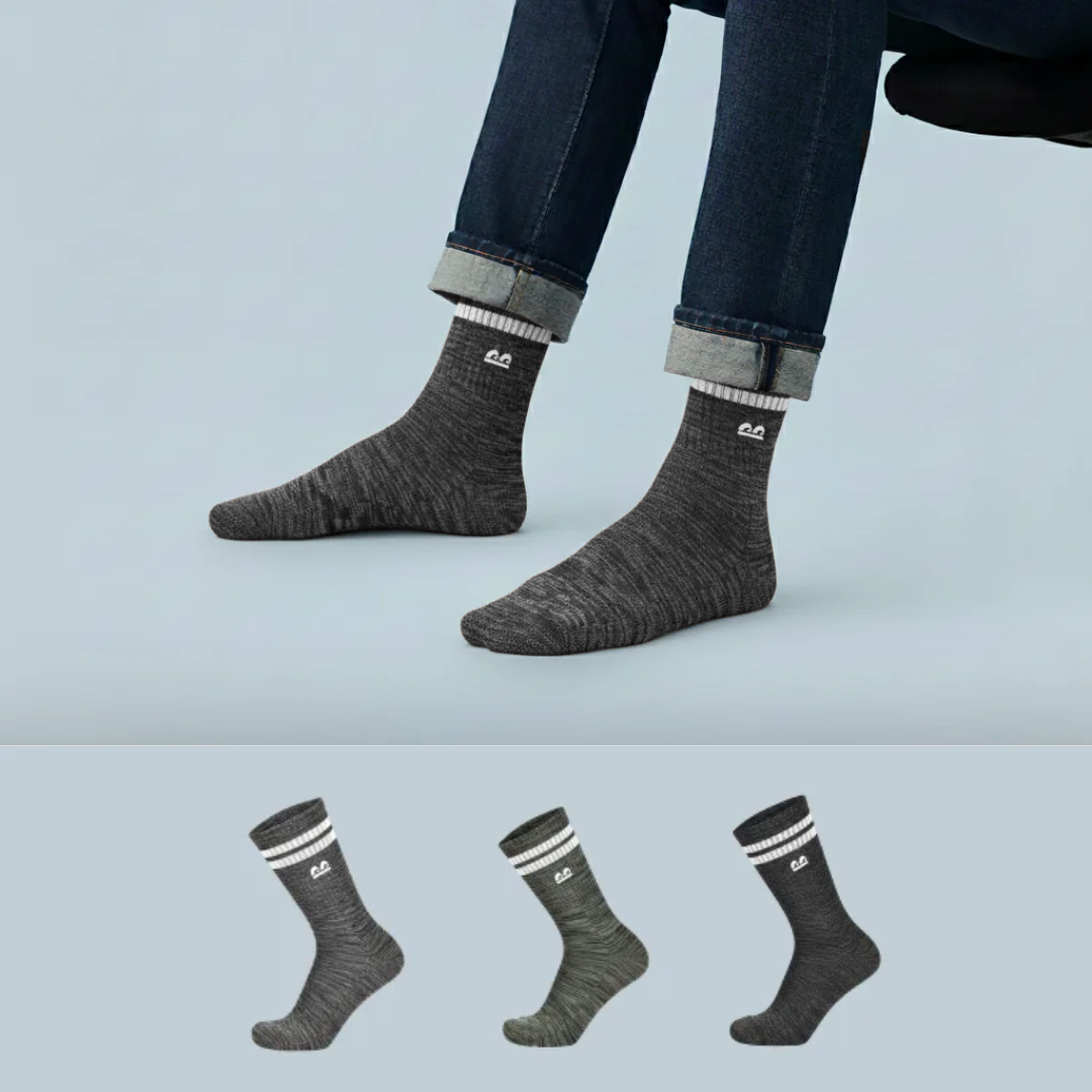 Sports Running Crew Socks Ignite Pack of 3