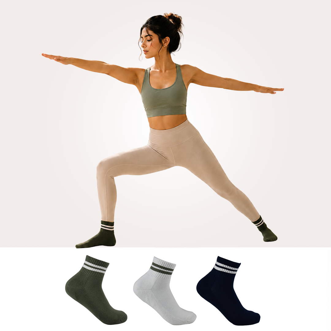 Design Everyday Ankle Socks-Errands & Espresso Pack Of 3