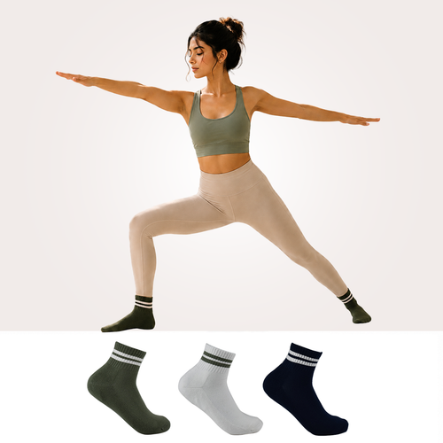 Design Everyday Ankle Socks-Errands & Espresso Pack Of 3