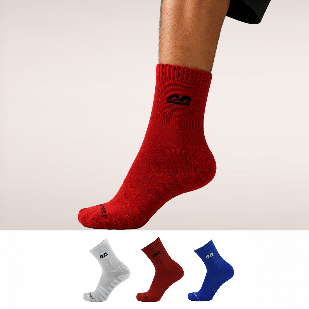 Sports All Purpose Crew-Endurance Crew Pack of 3