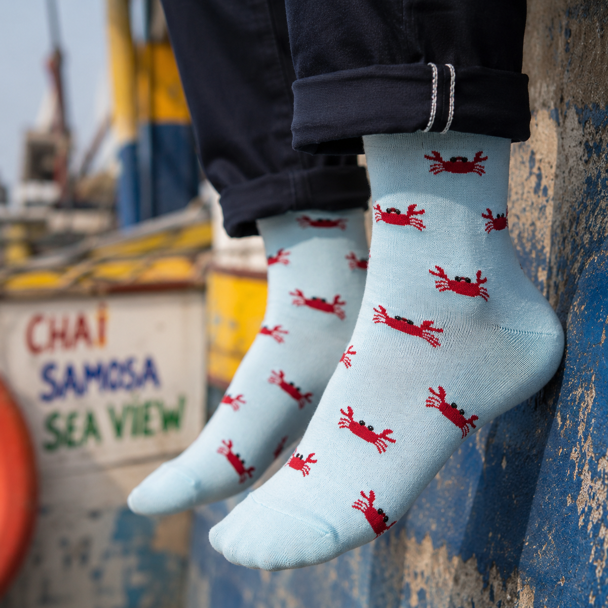 Ocean Buddies Pack of 3-Crew Socks