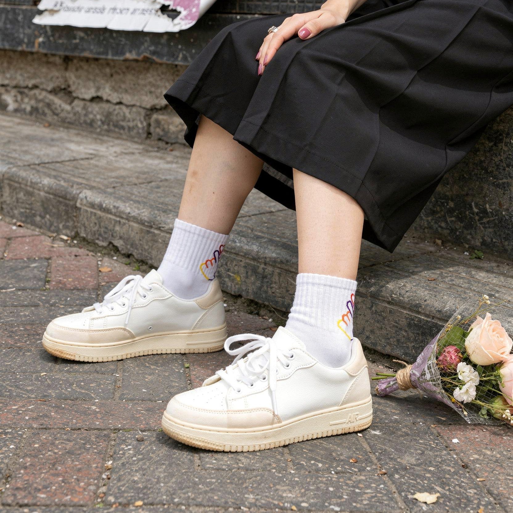 Design Everyday Ankle Socks-Love Drip: K-Edition Light Pack of 3