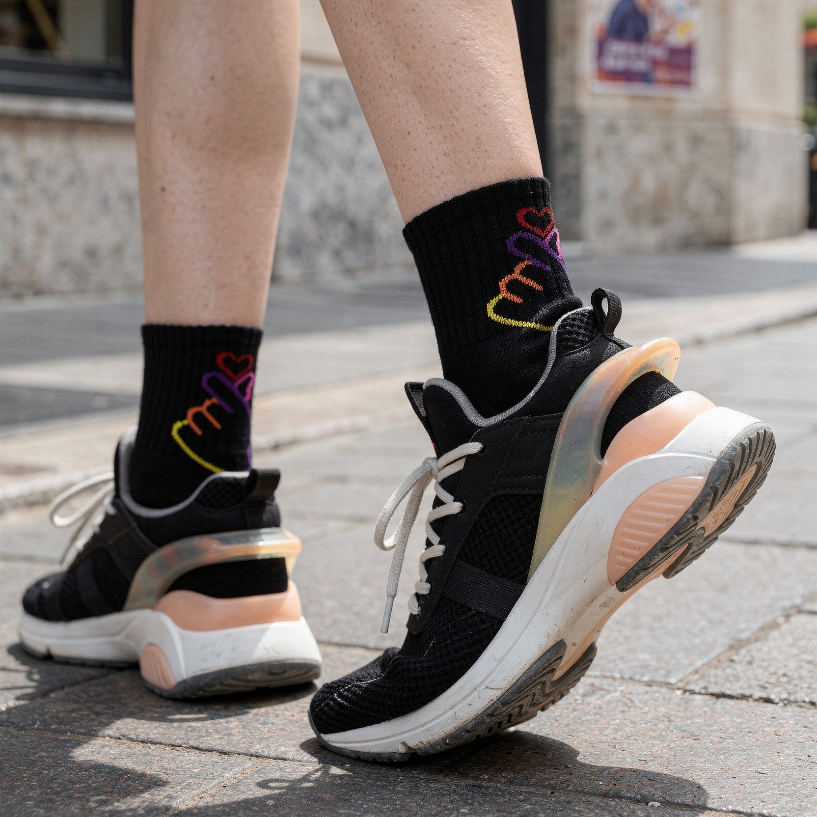 Design Everyday Ankle Socks-Love Drip: K-Edition Dark Pack of 3