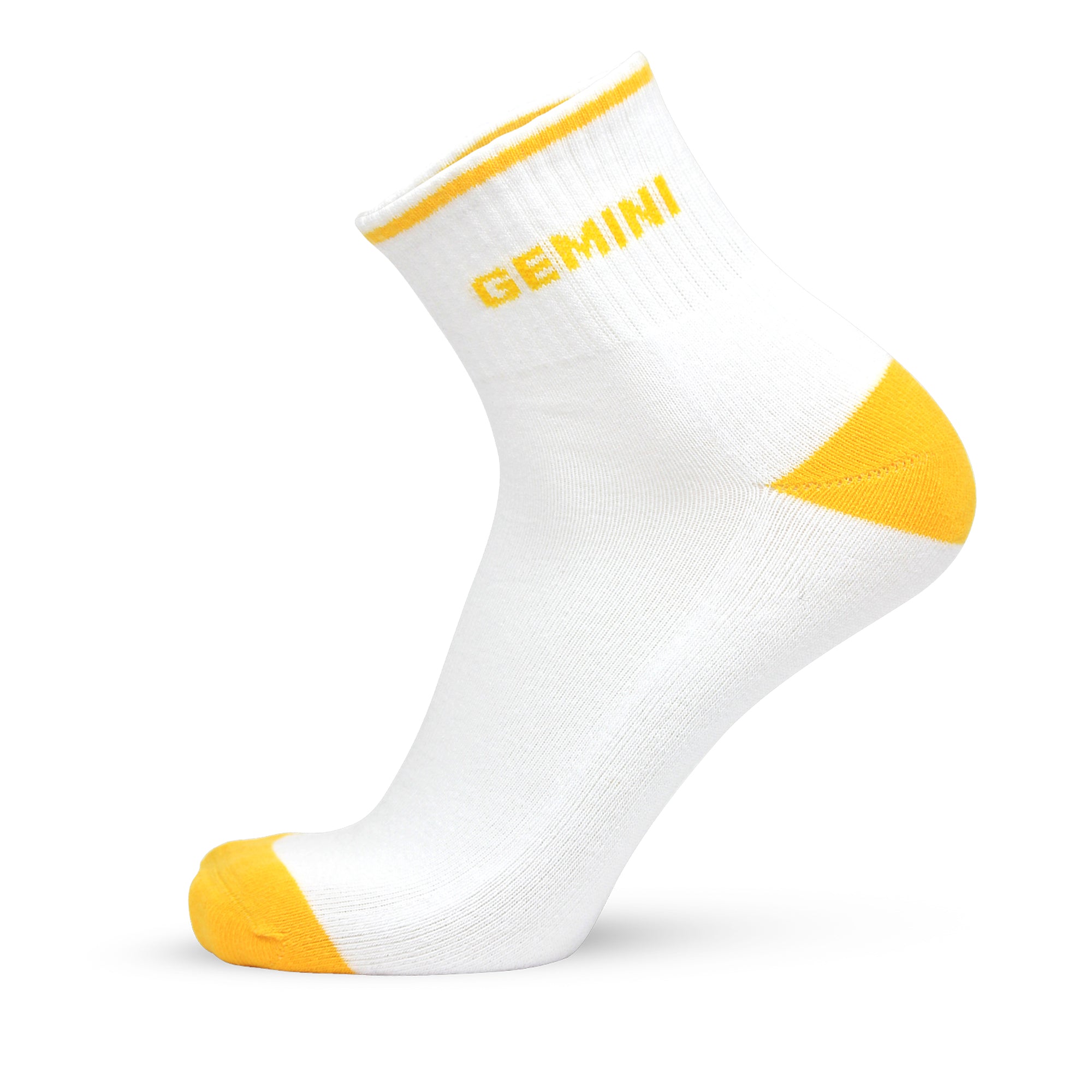 Design Gemini Ankle Socks-White Base Pack of 3
