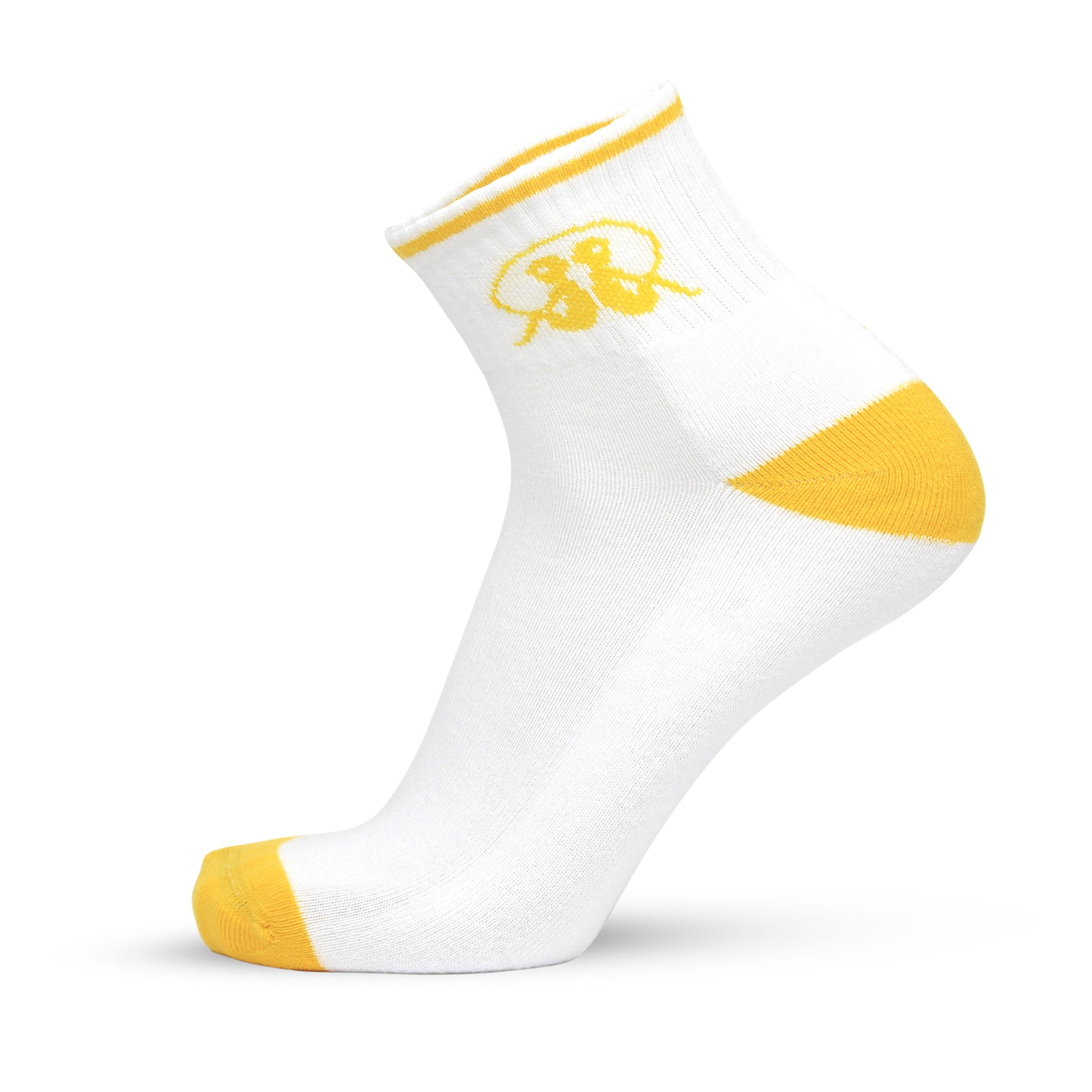 Design Gemini Ankle Socks-White Base Pack of 3