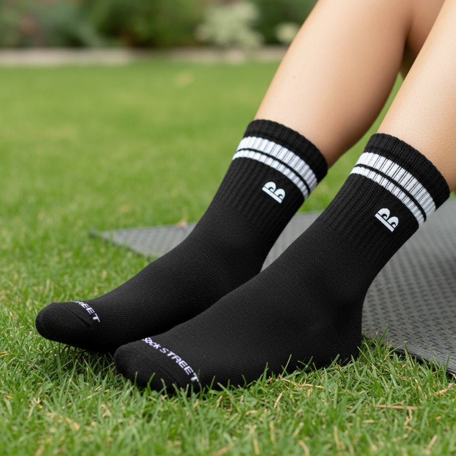 Sports Running Crew Socks Alpine Pack of 3