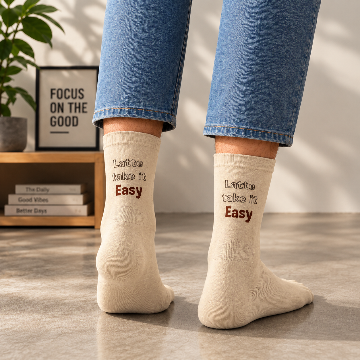 Coffee Pack Of 3-Crew Socks