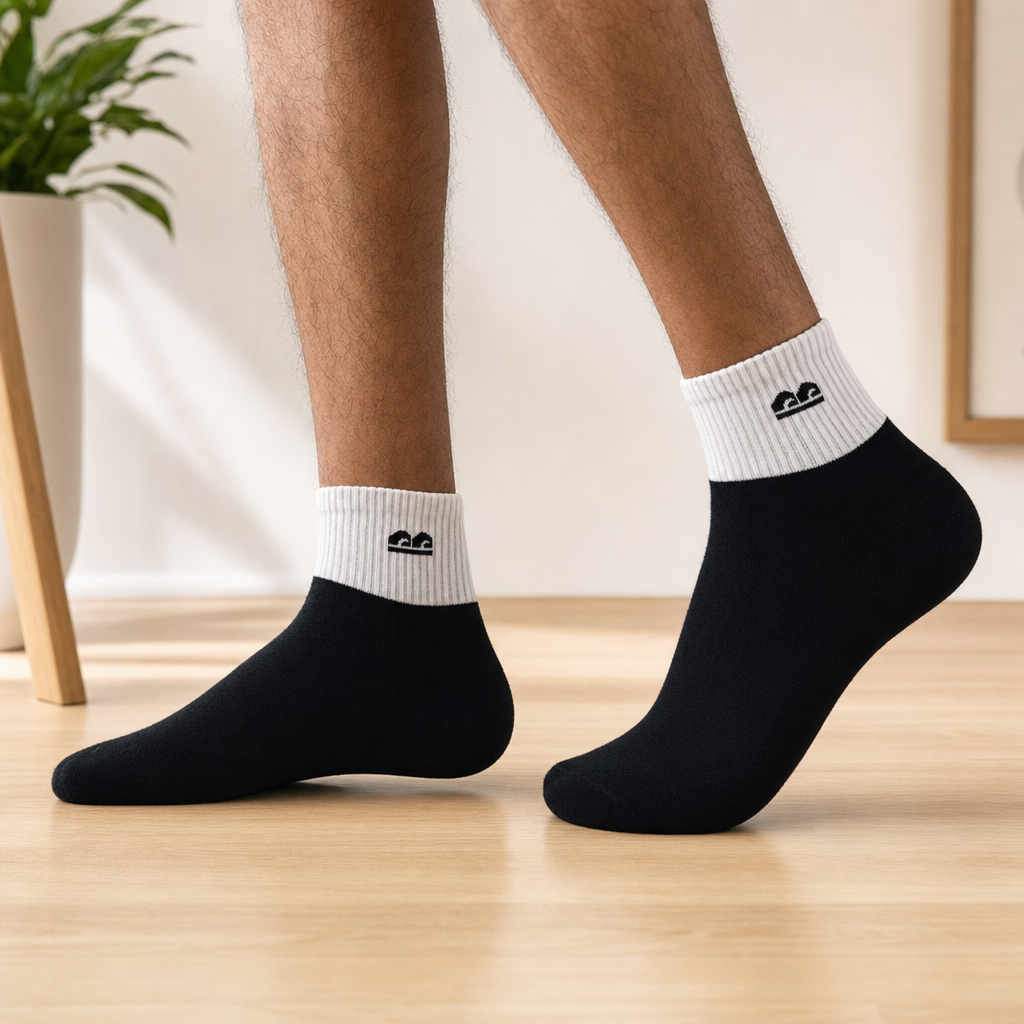 Design All Purpose Heritage Cuff Ankle Socks (Pack of 3)