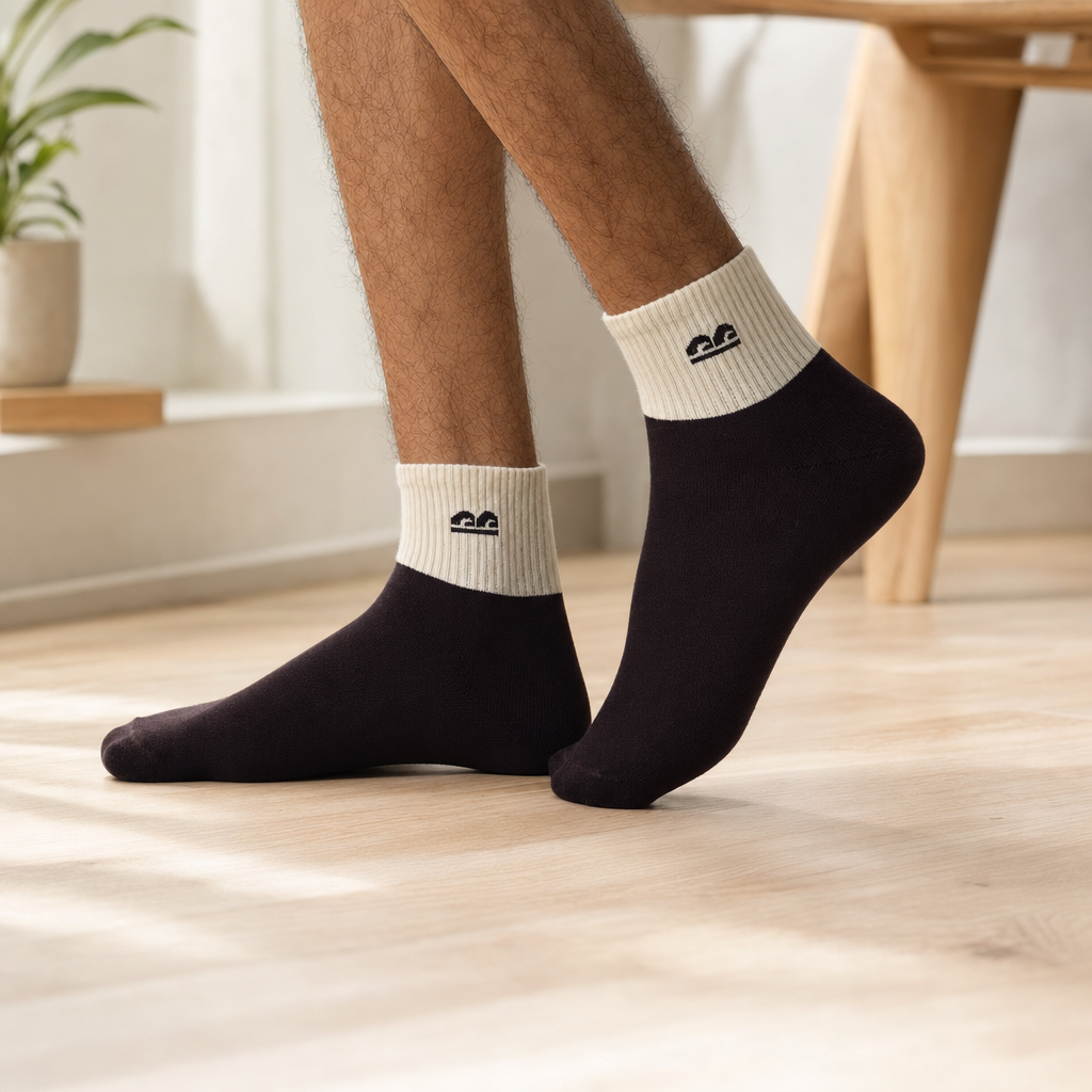 Design All Purpose Heritage Cuff Ankle Socks (Pack of 3)