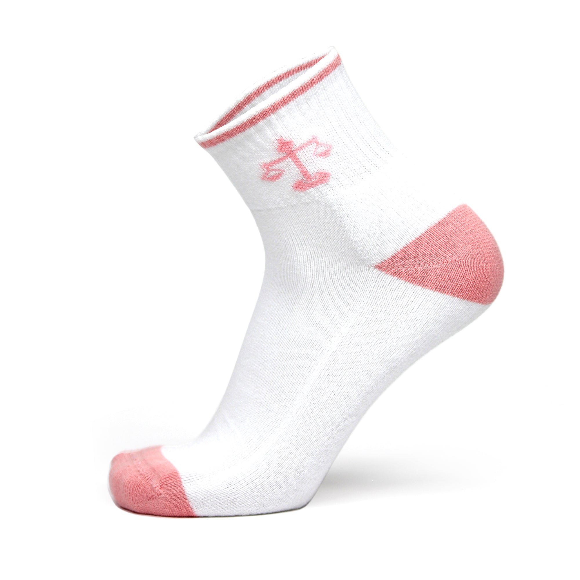 Design Libra Ankle Socks-White Base Pack of 3