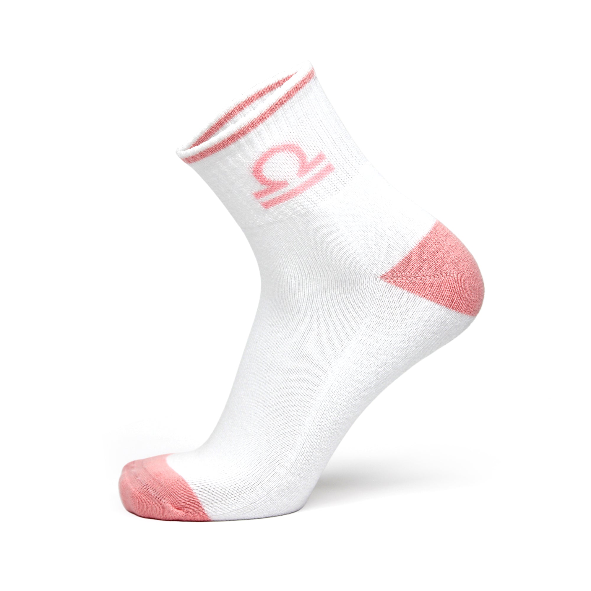 Design Libra Ankle Socks-White Base Pack of 3