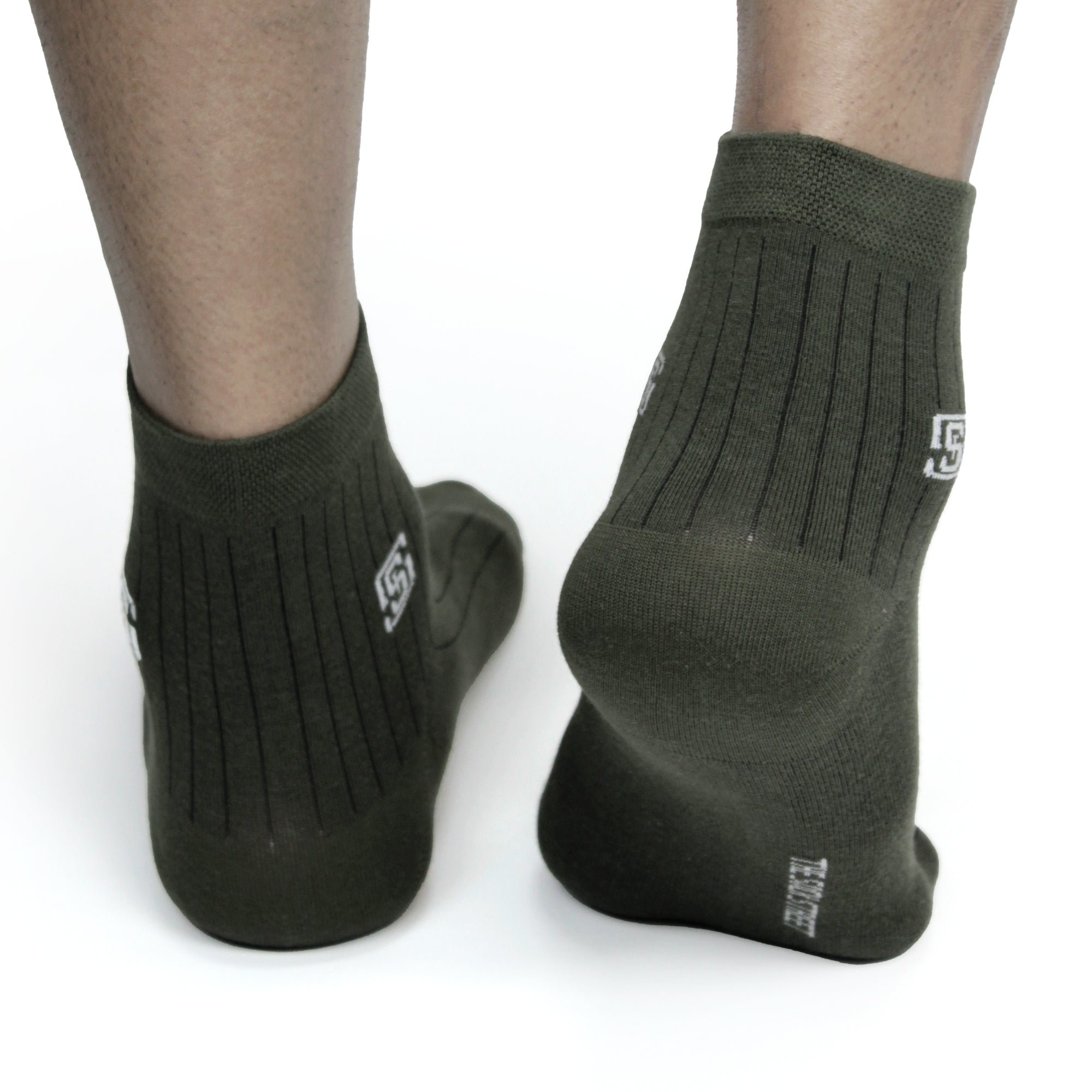 Design Solid Delight Ankle Socks-Olive Pack of 1