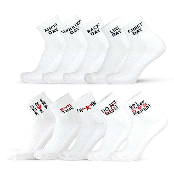 GYM Ankle Combo Socks - III (10 Pair)