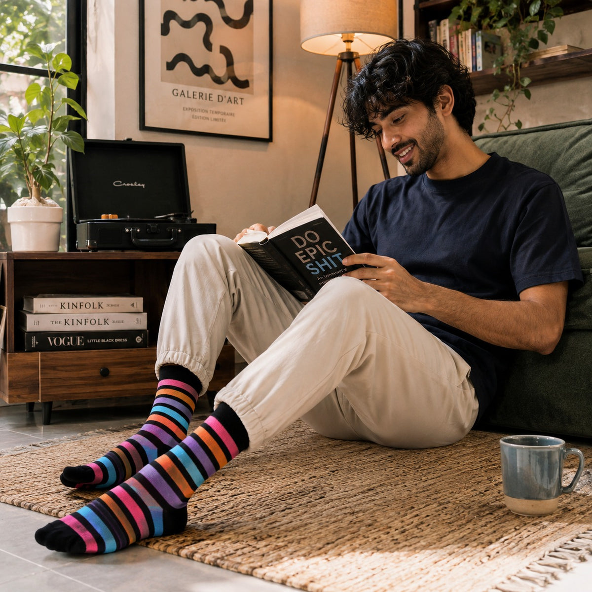 Sunset Escape Pack Of 3-Crew Socks