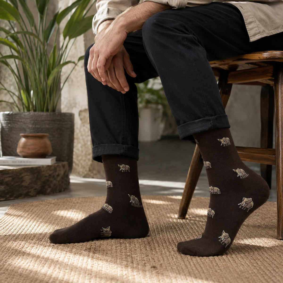 Jungle Safari Pack of 3-Crew Socks