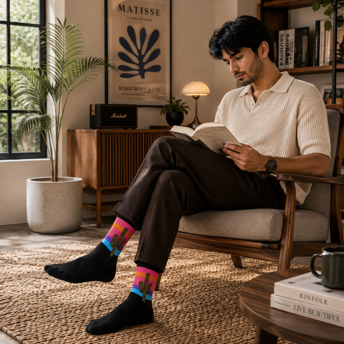 Sunset Escape Pack Of 3-Crew Socks
