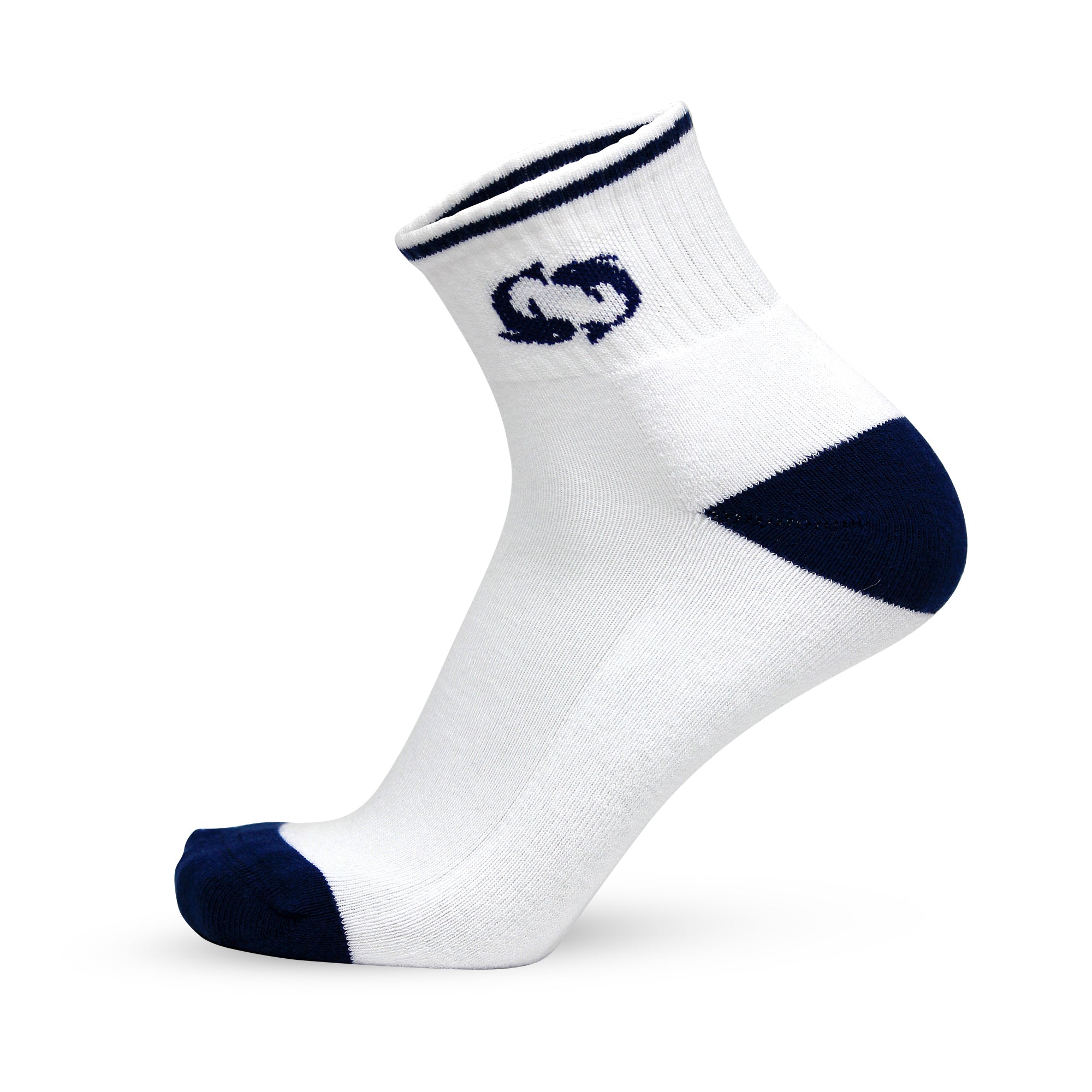 Design Pisces Ankle Socks-White Base Pack of 3