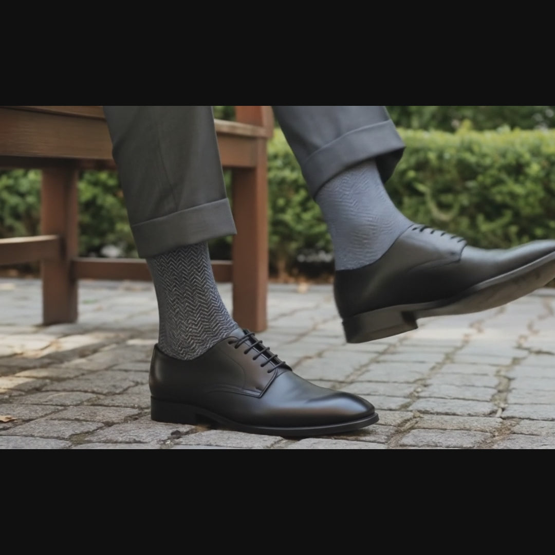 Formal Design Crew Socks-Midnight Mist Pack of 3