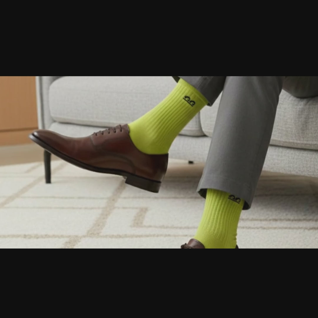 Formal Design Crew Socks-Citrus Safari Pack of 3