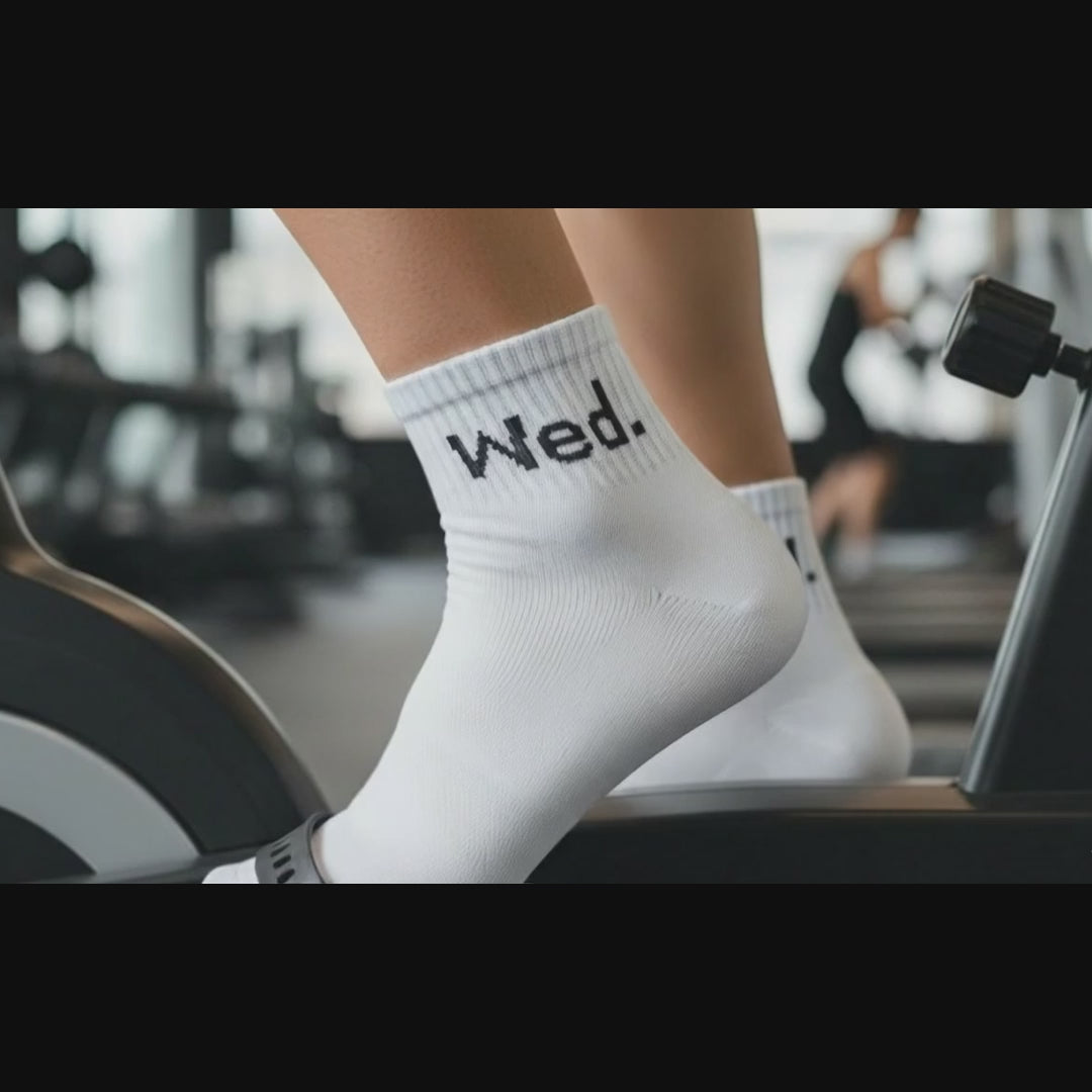 Sports All Purpose Ankle Socks-White Pack of 5
