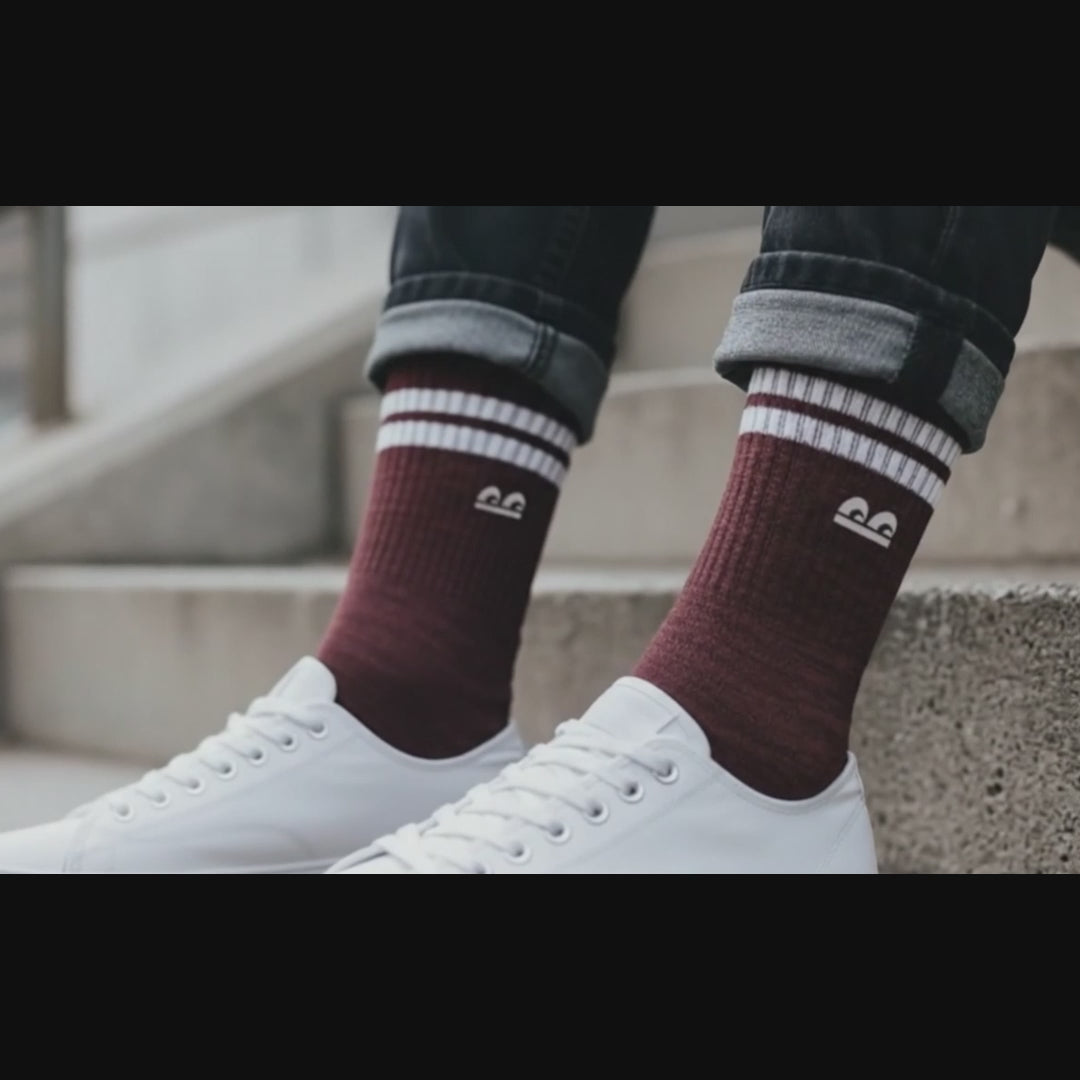 Sports Running Crew Socks-Melange Pack of 6