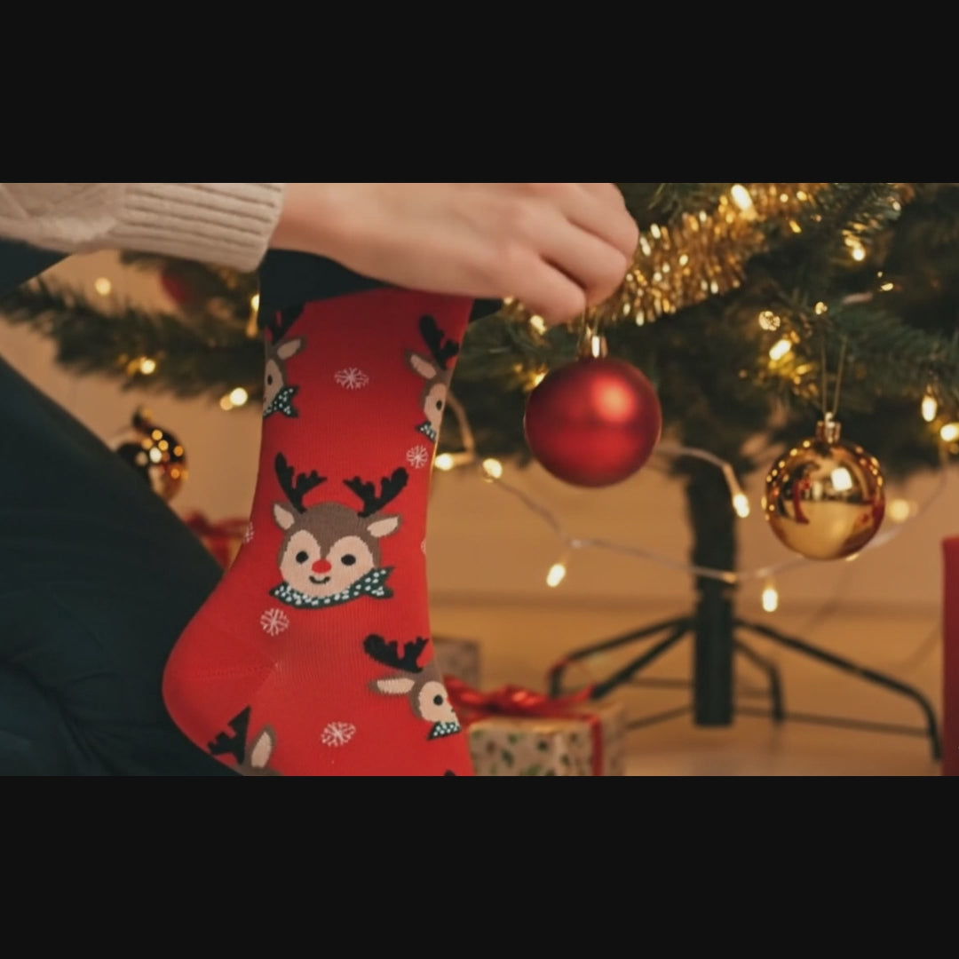 Design Christmas III Crew Socks-Multicolor Pack of 3