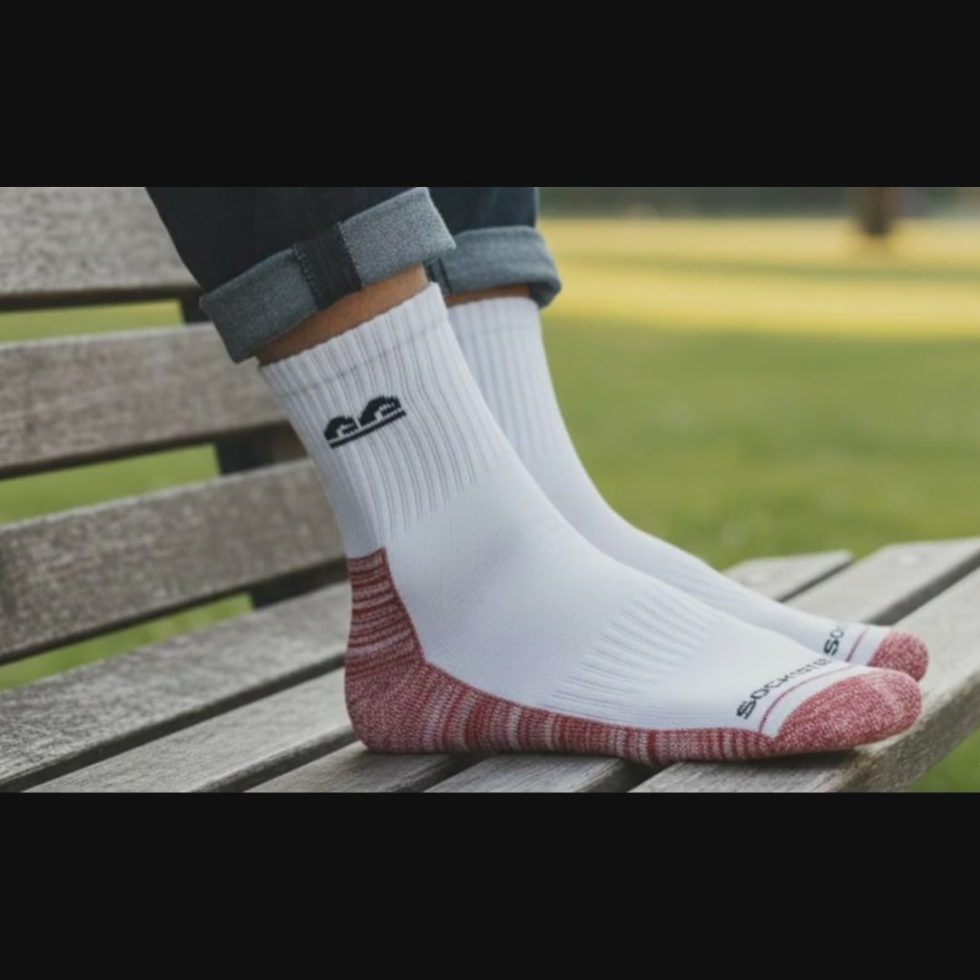 Design Tonal Texture Ultra-Smooth Crew Socks Pack of 6