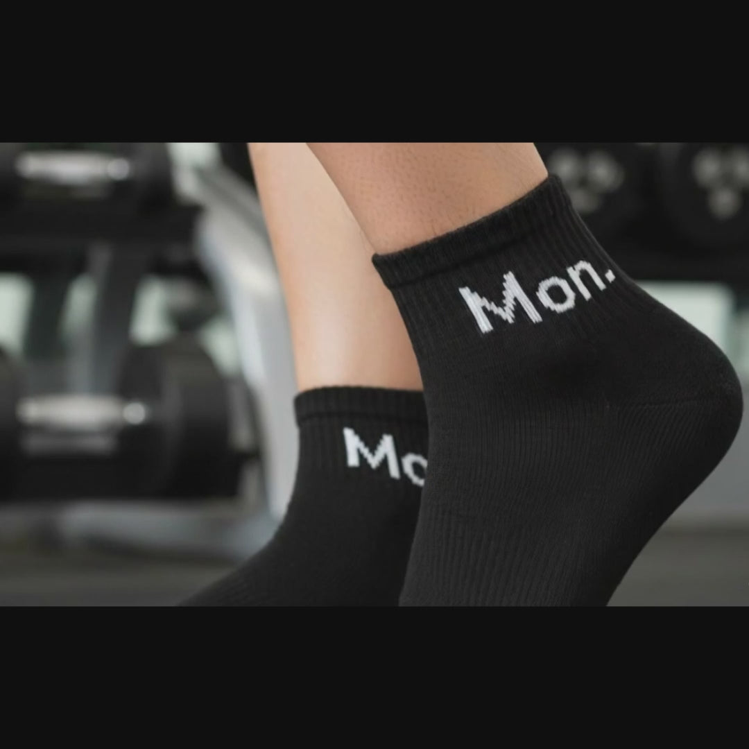 Sports All Purpose Ankle Socks-Black Pack of 5