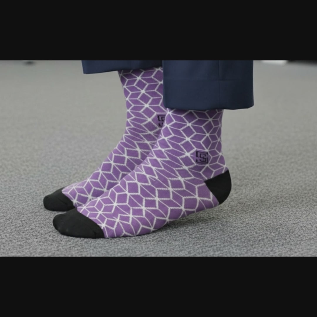 Design Shadow Spectrum Crew Socks-Multicolor Pack of 3