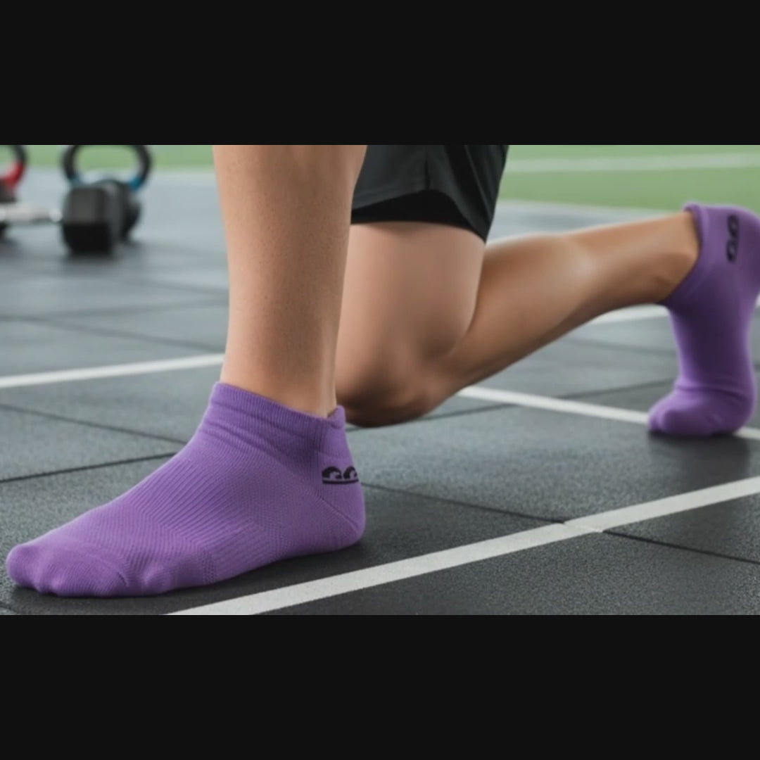 Sports Running Ankle Socks-Jewel Pop Pack of 3