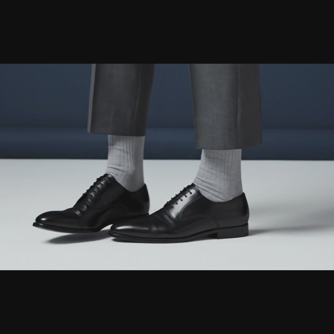 Formal Everyday Crew Socks-Monochrome Pack of 3