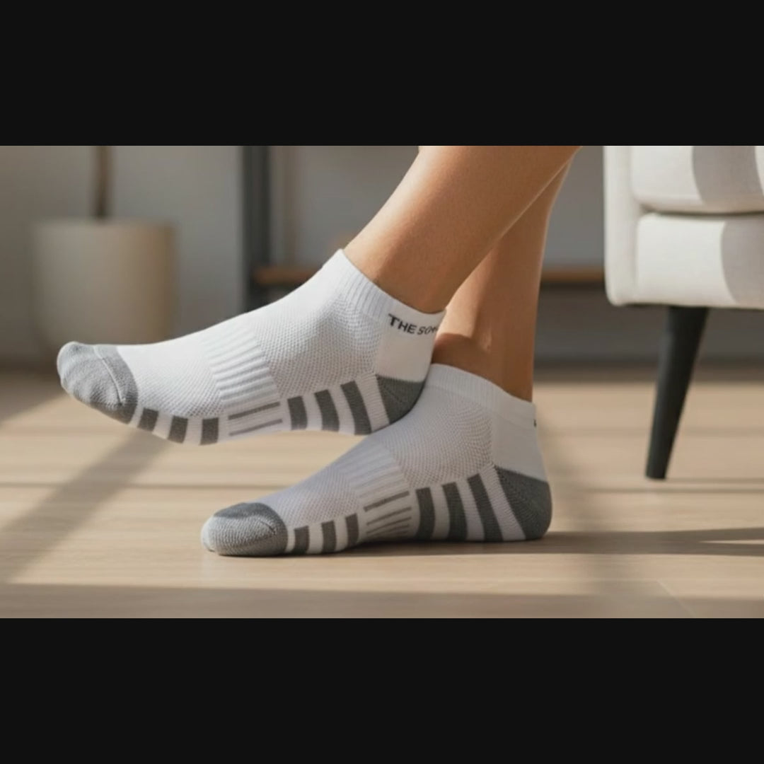 Sports All Purpose Ankle Socks Mono-Stripe Pack of 3
