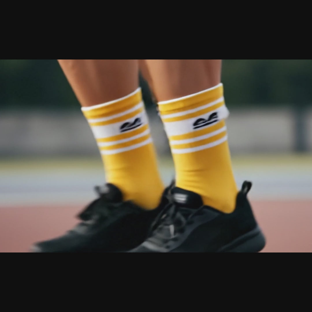 Sports All Purpose Crew Socks-Royal Crimson Pack of 3