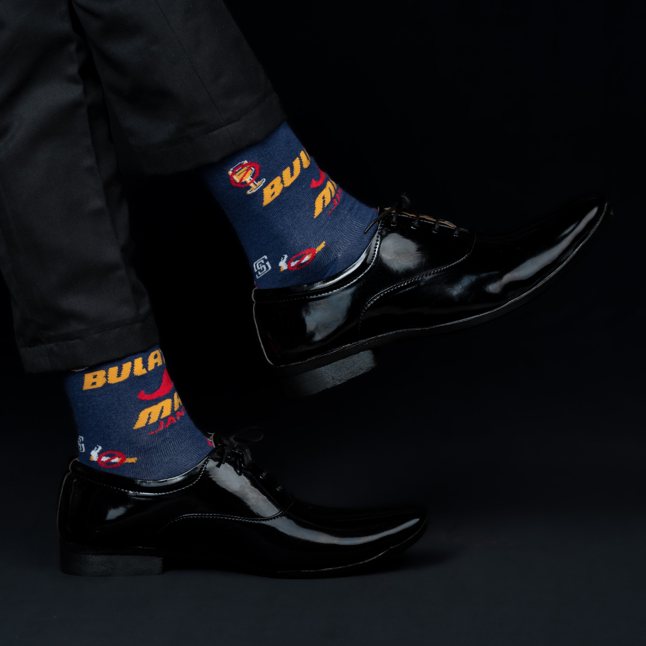 Design Quirky BHMJKN Crew Socks-Multicolor Pack of 1