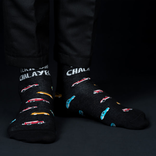 Quirky GTBC Men Crew Socks- (1 Pair)
