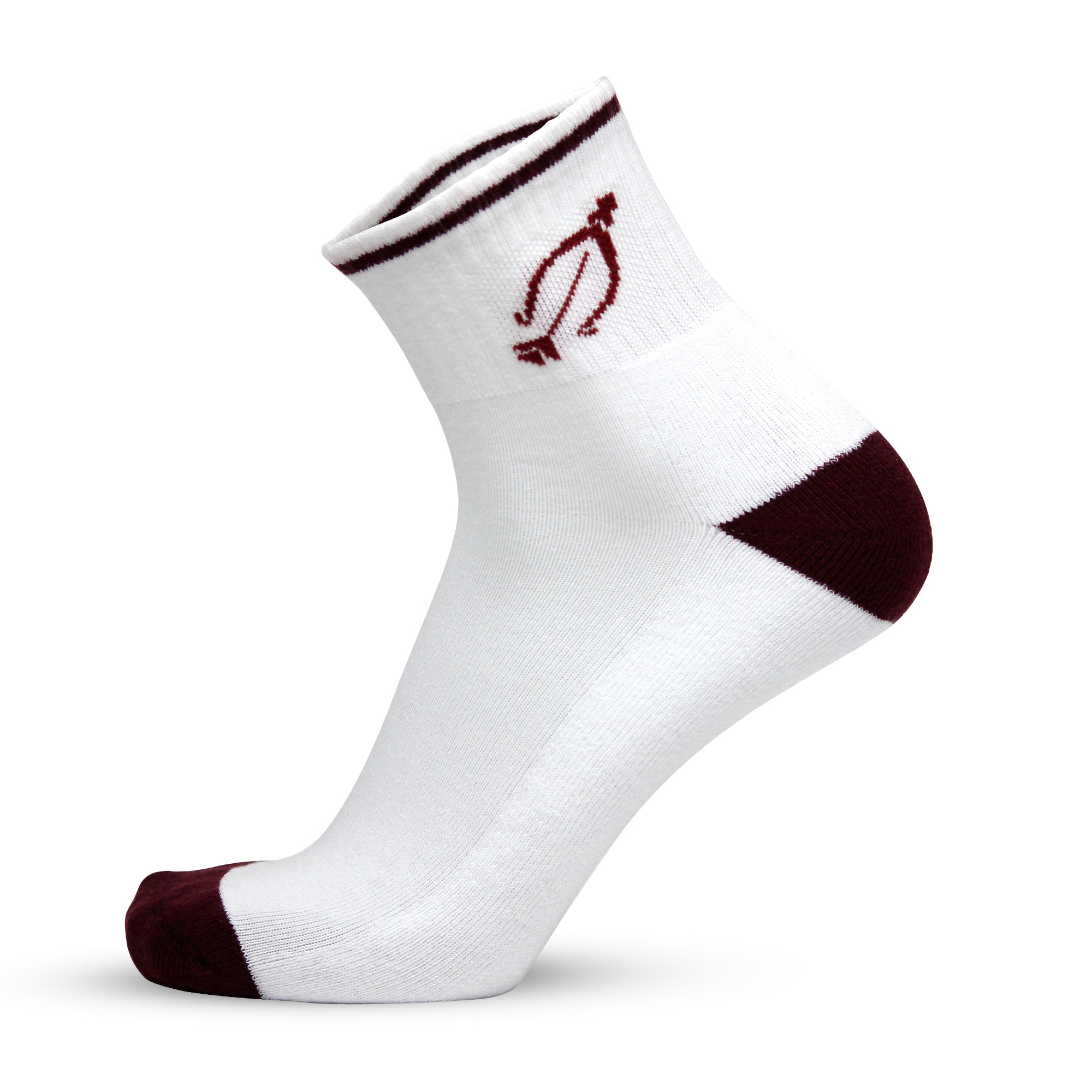 Design Sagittarius Ankle Socks-White Base Pack of 3