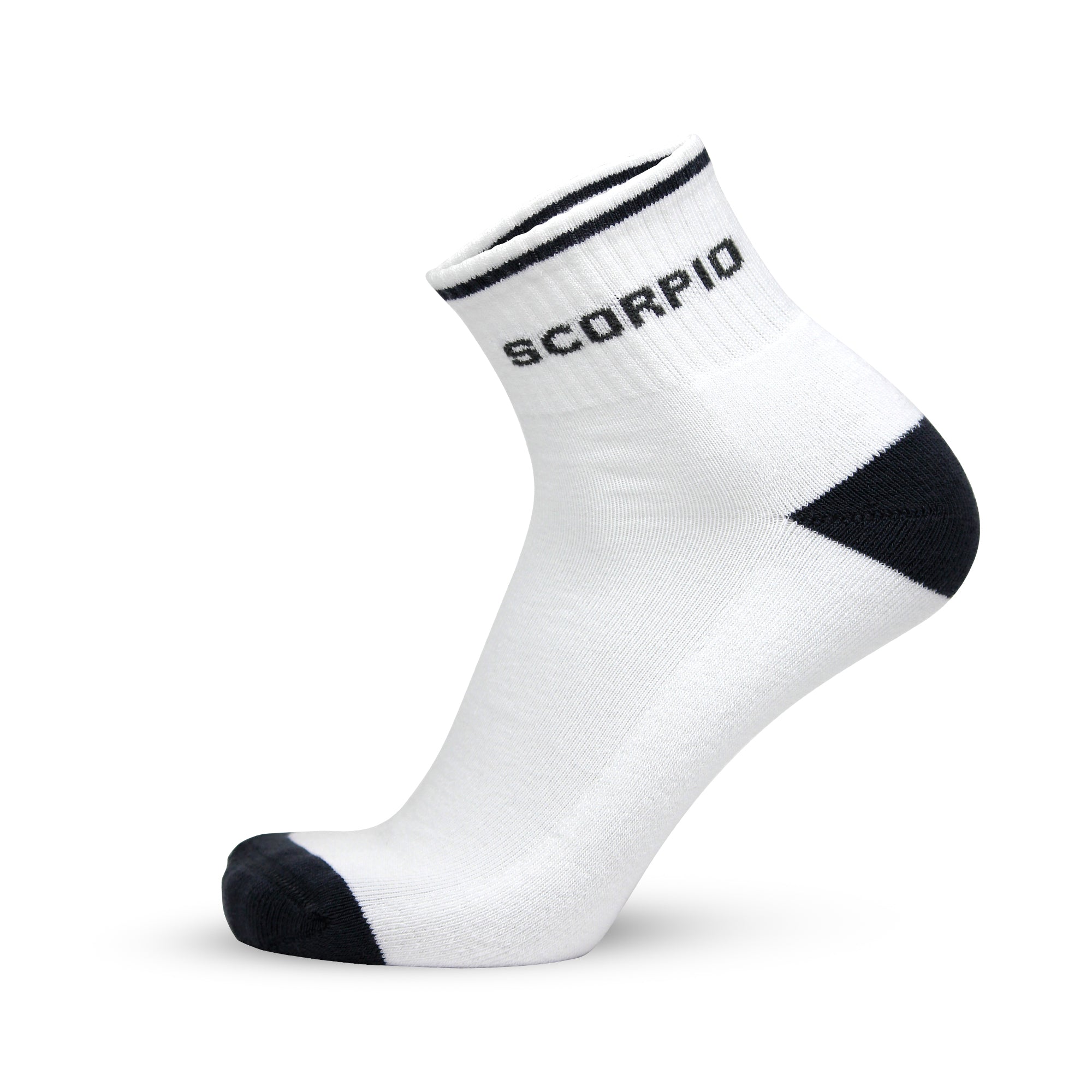 Design Scorpio Ankle Socks-White Base Pack of 3