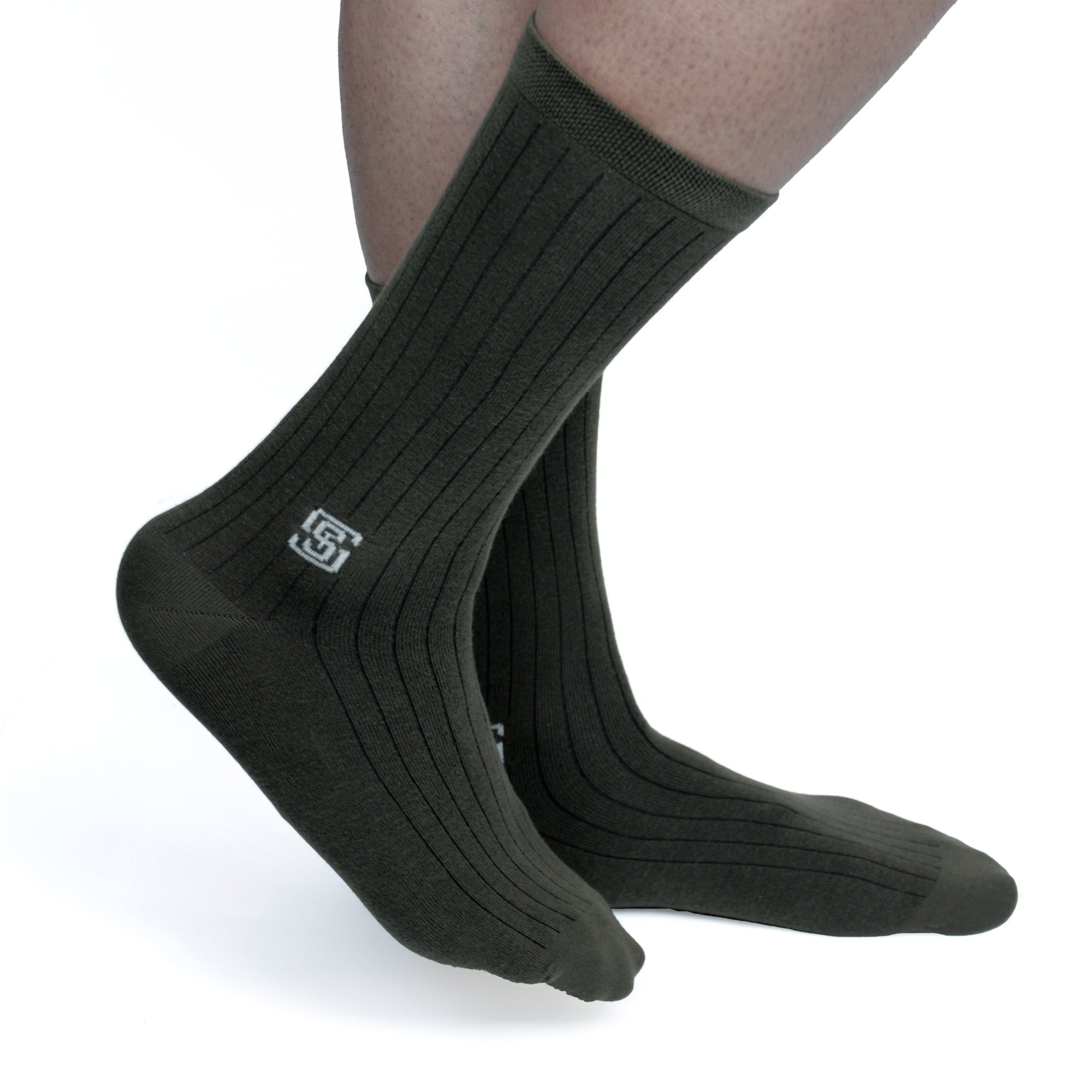 Design Classic Solid Ultra-Smooth Crew Socks (1 Pairs)