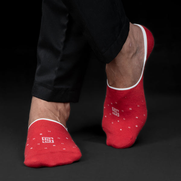 Specticals Charm Men No Show Socks- Red (1 Pair)
