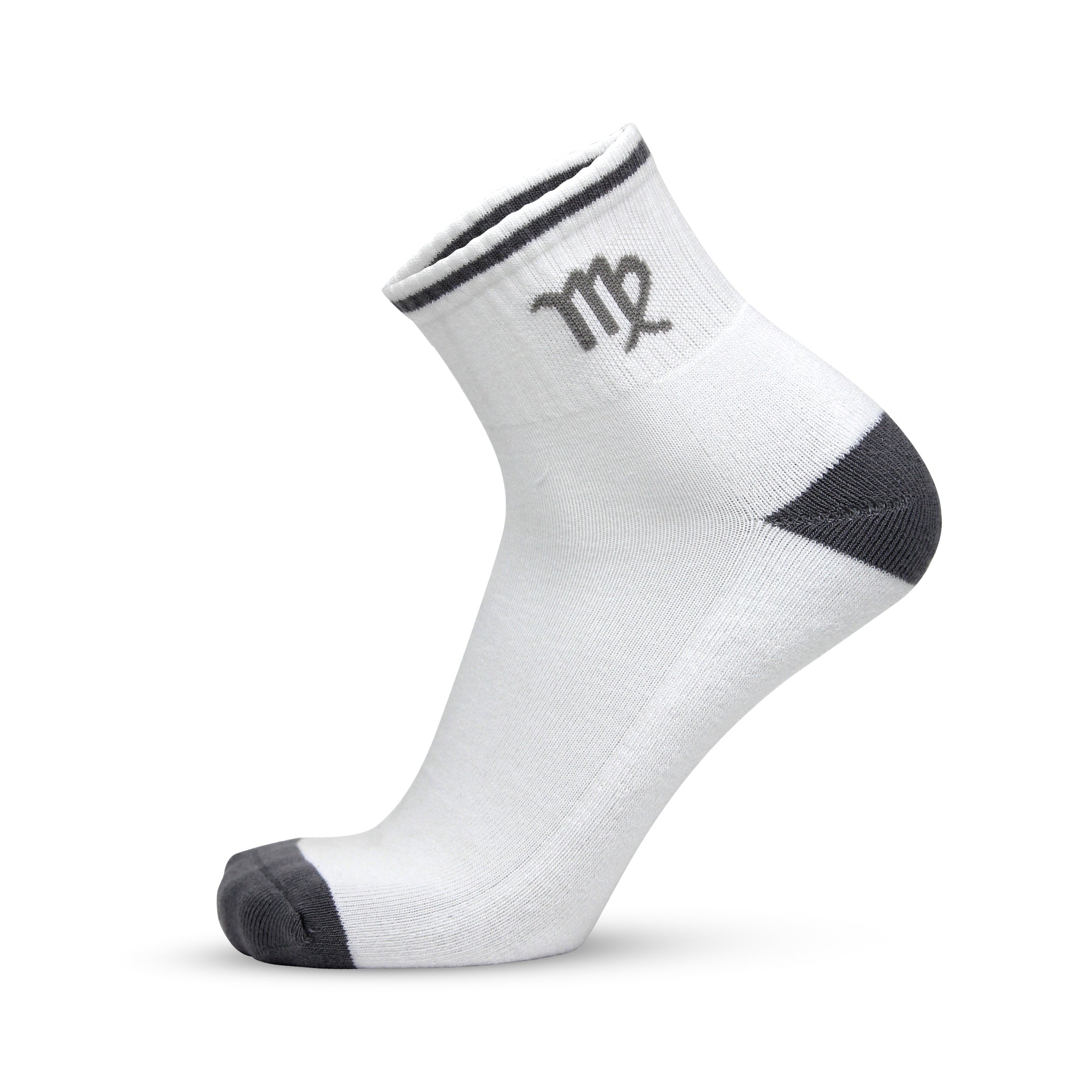 Design Virgo Ankle Socks-White Base Pack of 3