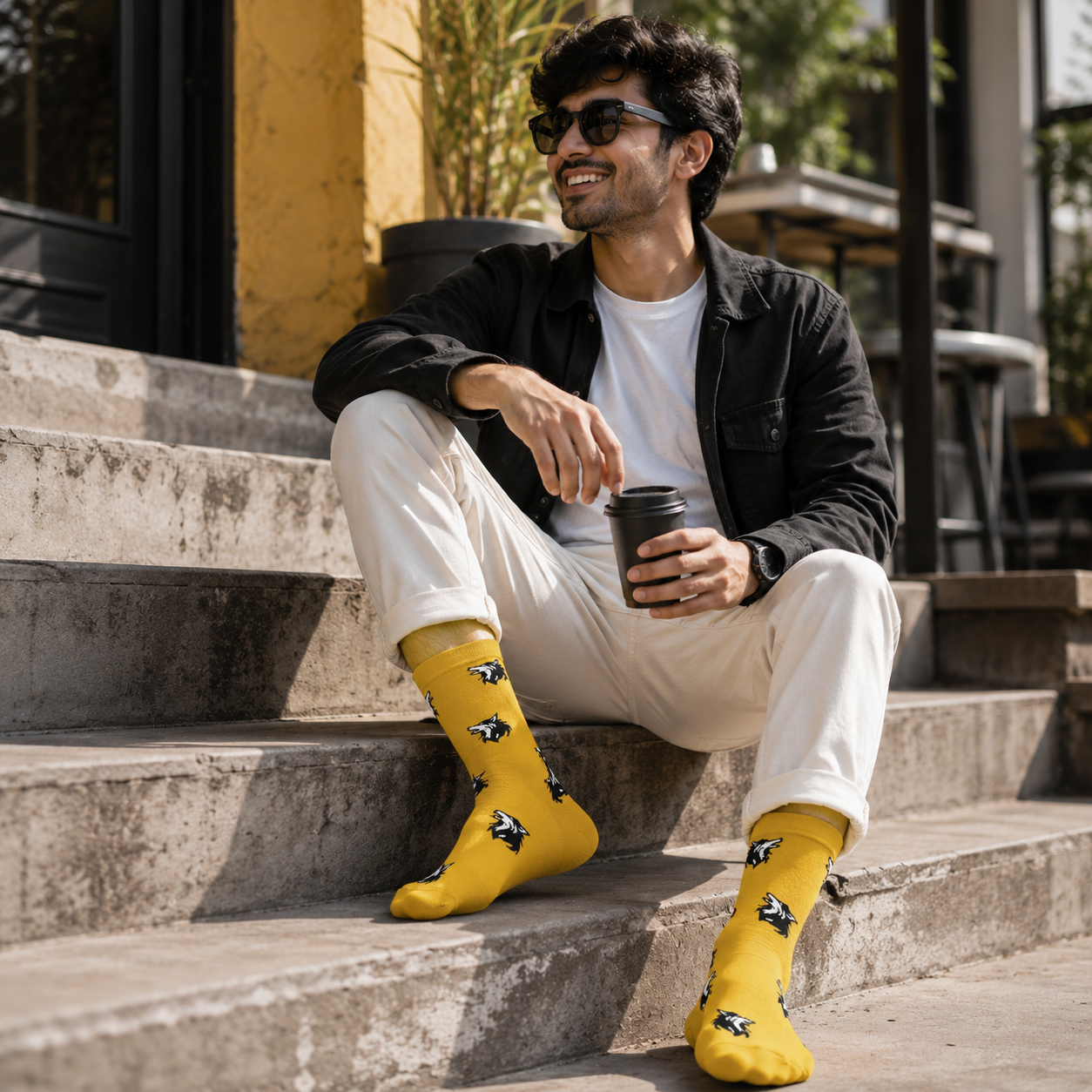Hide & Howl Pack Of 3-Crew Socks