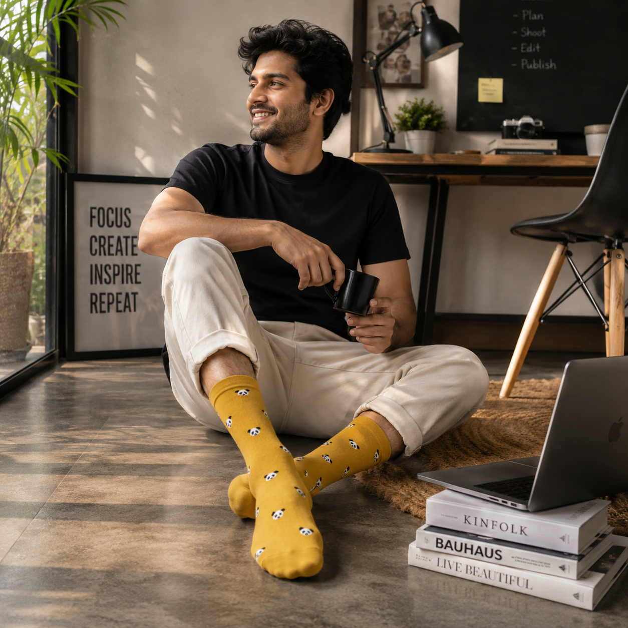 Panda Pop Pack of 3-Crew Socks