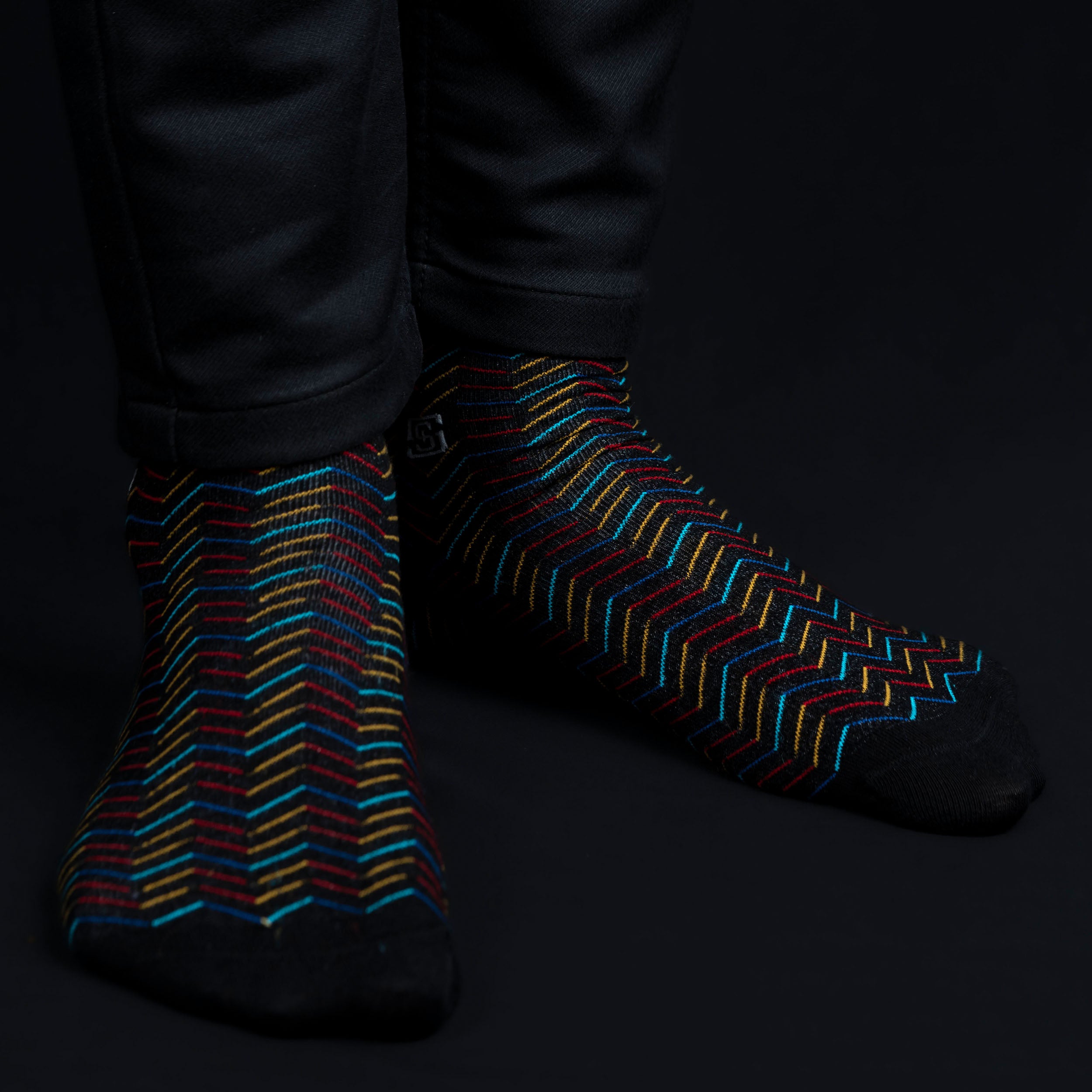 Design Zesty Ankle Socks-Black Pack of 1